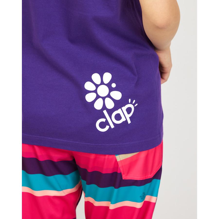 clapクラップ新作 フィットネス ウェア レディース トップス 半袖 CLAP-RAKUGAKI TEE M/Lサイズ 新作 2026 トレーニングウェア ダンス ジム | clap | 07
