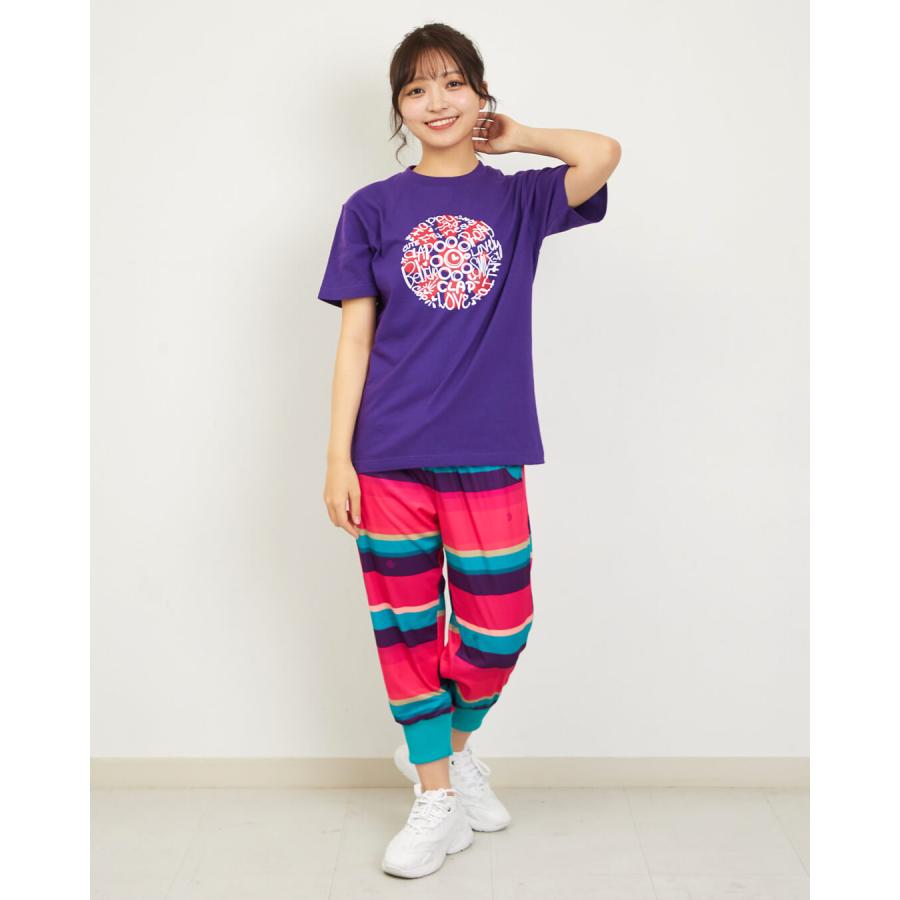 clapクラップ新作 フィットネス ウェア レディース トップス 半袖 CLAP-RAKUGAKI TEE M/Lサイズ 新作 2026 トレーニングウェア ダンス ジム | clap | 09