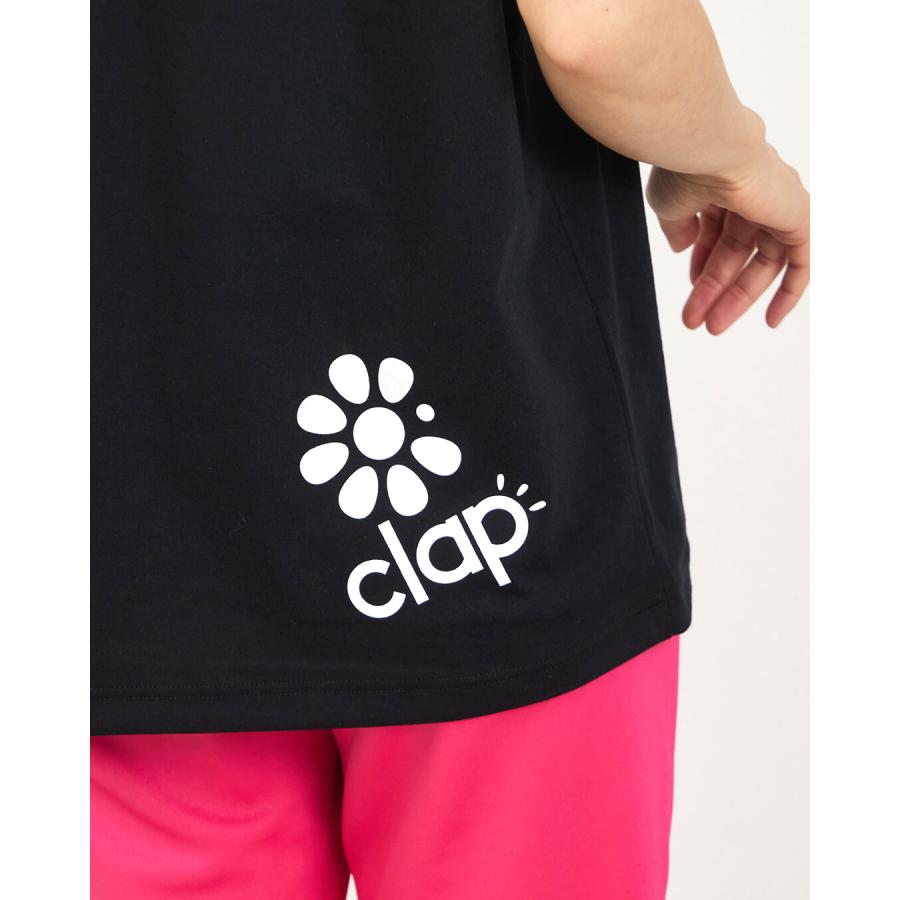 clapクラップ新作 フィットネス ウェア レディース トップス 半袖 RIBBON CLAP DOLMAN S M/フリーサイズ ドルマン 新作 2026 トレーニングウェア ダンス ジム | clap | 06