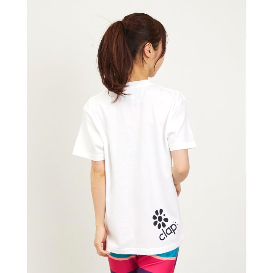 clapクラップ新作 フィットネス ウェア レディース トップス 半袖 RIBBON CLAP TEE M/フリーサイズ 新作 2026 トレーニングウェア ダンス ジム | clap | 05