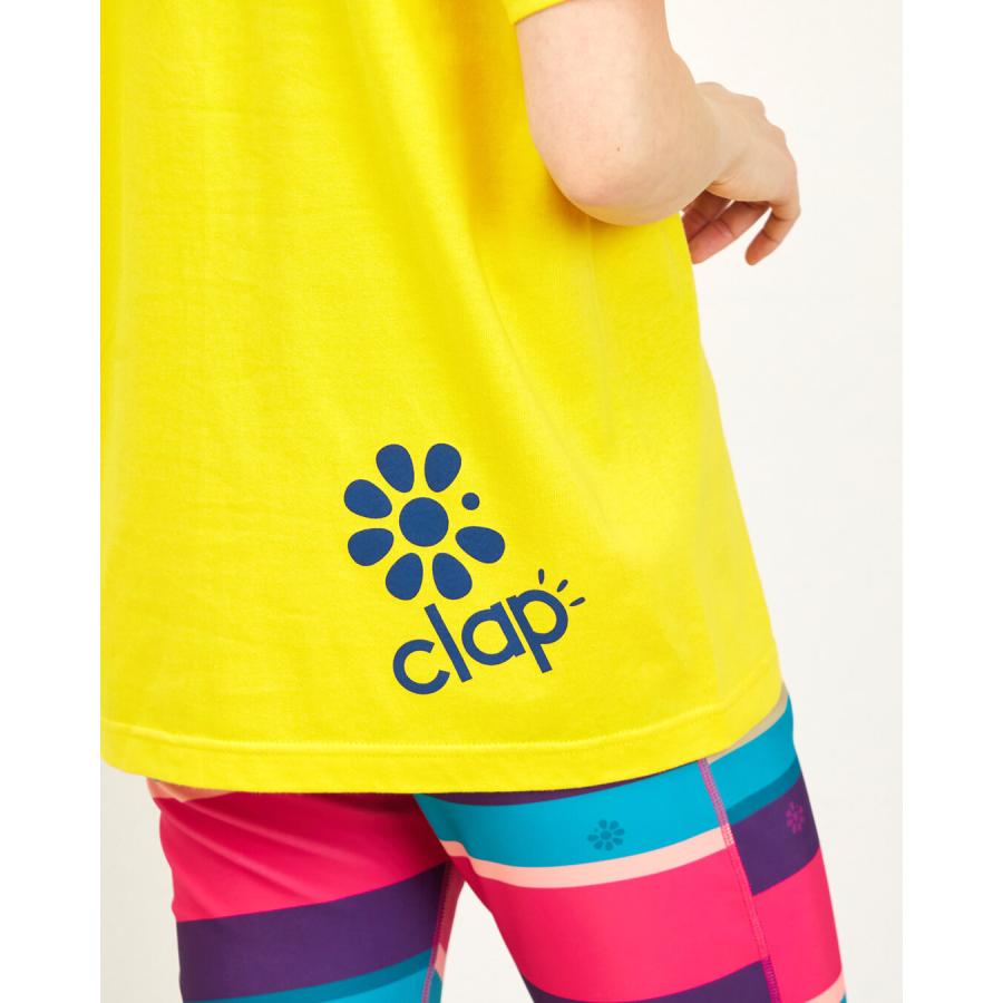 clapクラップ新作 フィットネス ウェア レディース トップス 半袖 RIBBON CLAP TEE M/フリーサイズ 新作 2026 トレーニングウェア ダンス ジム | clap | 07