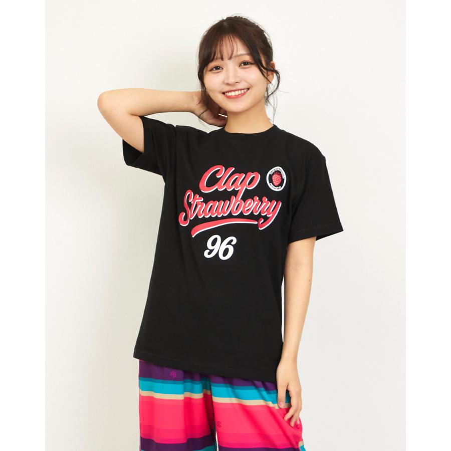 clapクラップ新作 フィットネス ウェア レディース トップス 半袖 CLAPSTRAWBERRY TEE M/Lサイズ 新作 2026 トレーニングウェア ダンス ジム | clap | 01