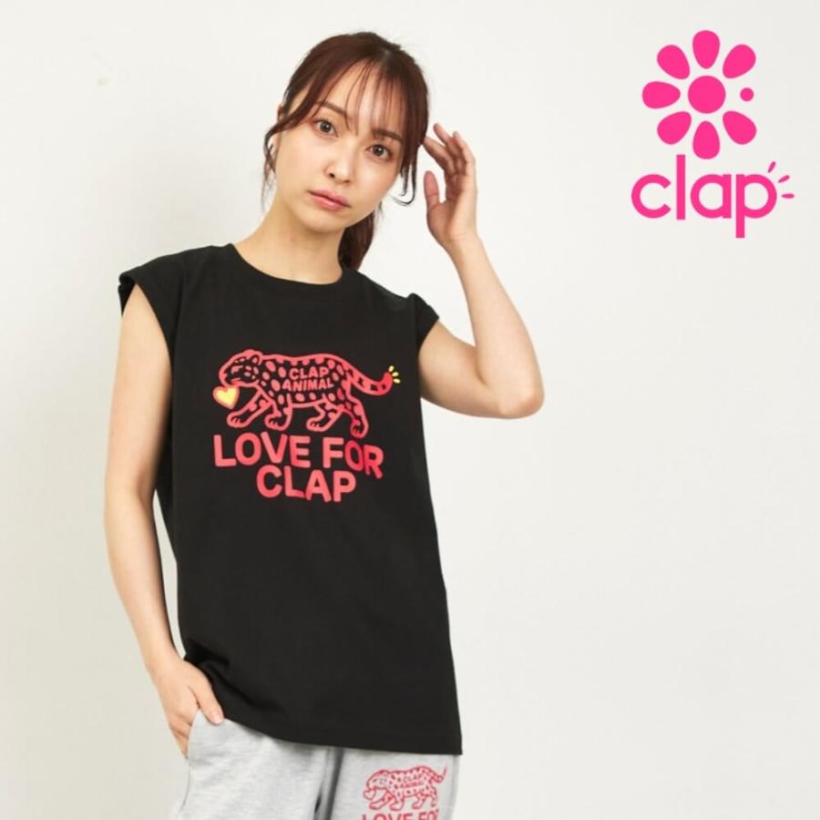 clap クラップ フィットネス レディース トップス ノースリーブ CLAPANIMAL TANK  M/フリーサイズ エクササイズ トレーニング ダンス 新作 2026 | clap