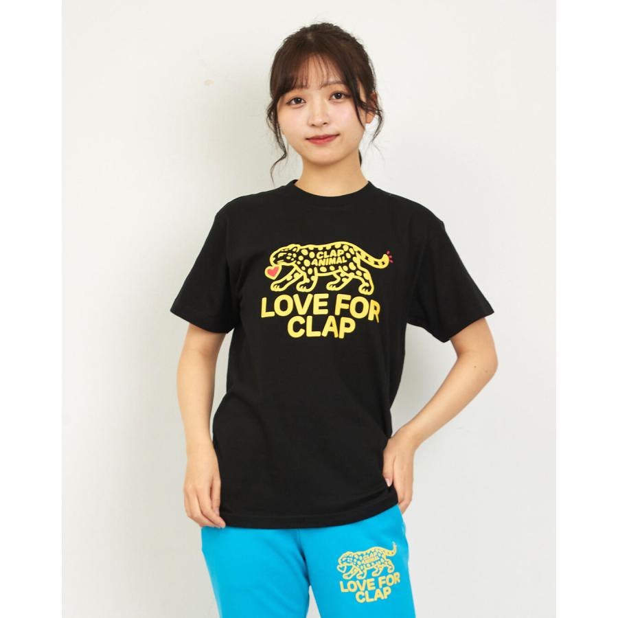 clapクラップ新作 フィットネス ウェア レディース トップス 半袖 CLAPANIMAL TEE M/フリーサイズ 新作 2026 トレーニングウェア ダンス ジム | clap | 01