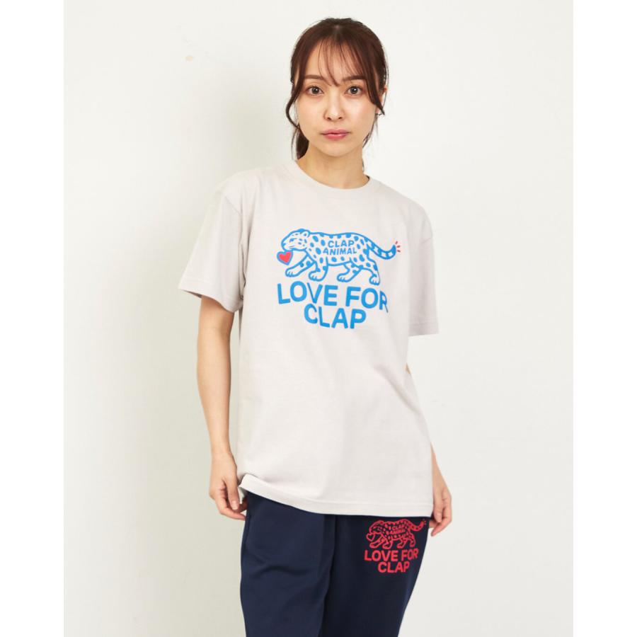 clapクラップ新作 フィットネス ウェア レディース トップス 半袖 CLAPANIMAL TEE M/フリーサイズ 新作 2026 トレーニングウェア ダンス ジム | clap | 02