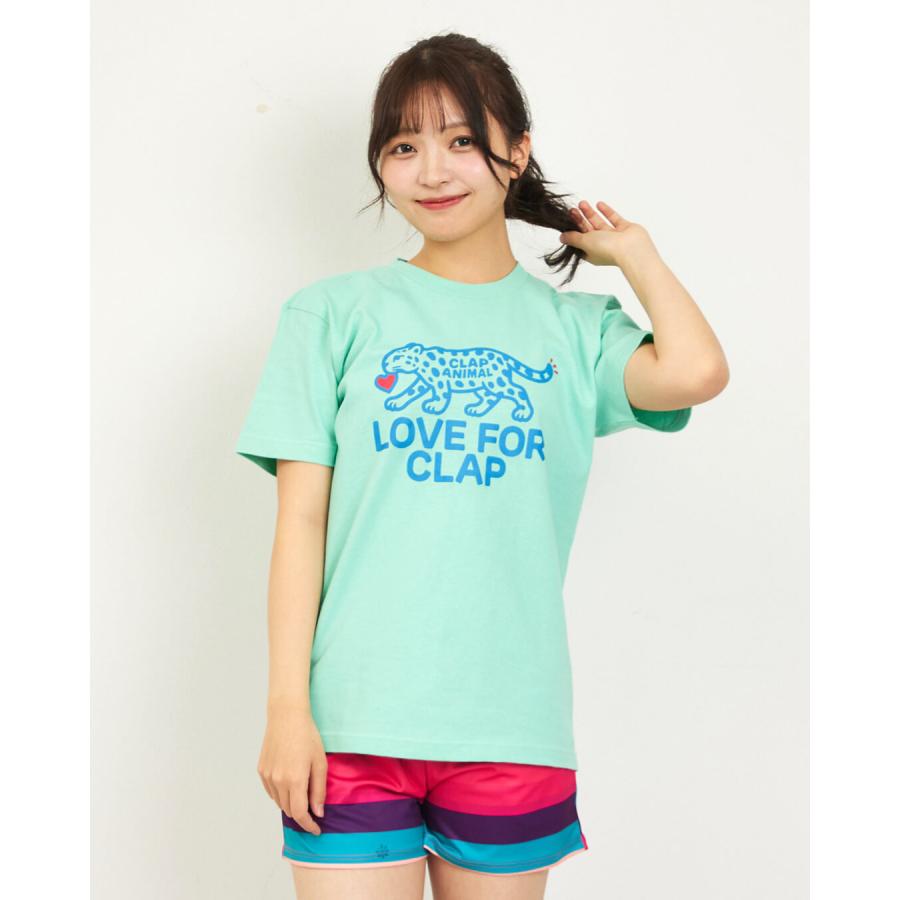 clapクラップ新作 フィットネス ウェア レディース トップス 半袖 CLAPANIMAL TEE M/フリーサイズ 新作 2026 トレーニングウェア ダンス ジム | clap | 03