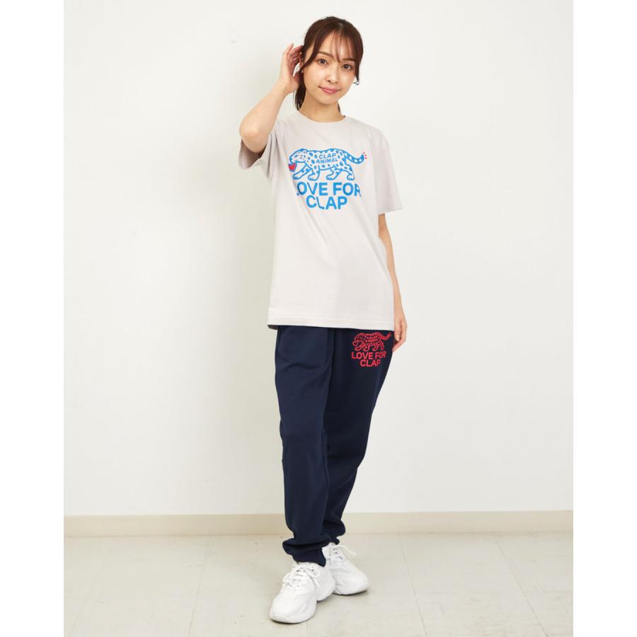 clapクラップ新作 フィットネス ウェア レディース トップス 半袖 CLAPANIMAL TEE M/フリーサイズ 新作 2026 トレーニングウェア ダンス ジム | clap | 09