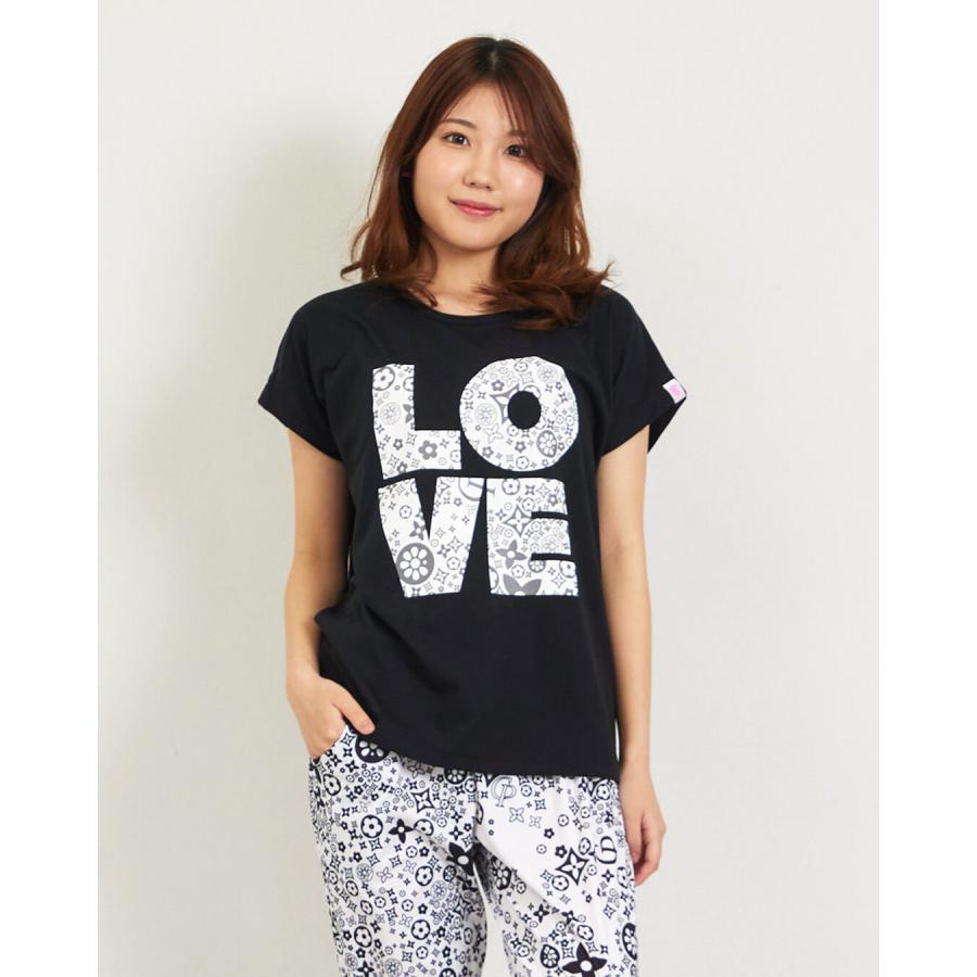 クラップ フィットネス ウェア clap レディース トップス 半袖 MONOGRAM-LOVE DOLMAN S CTS26041 M/フリーサイズ ドルマン 新作 2026 トレーニングウェア ダンス | clap | 01
