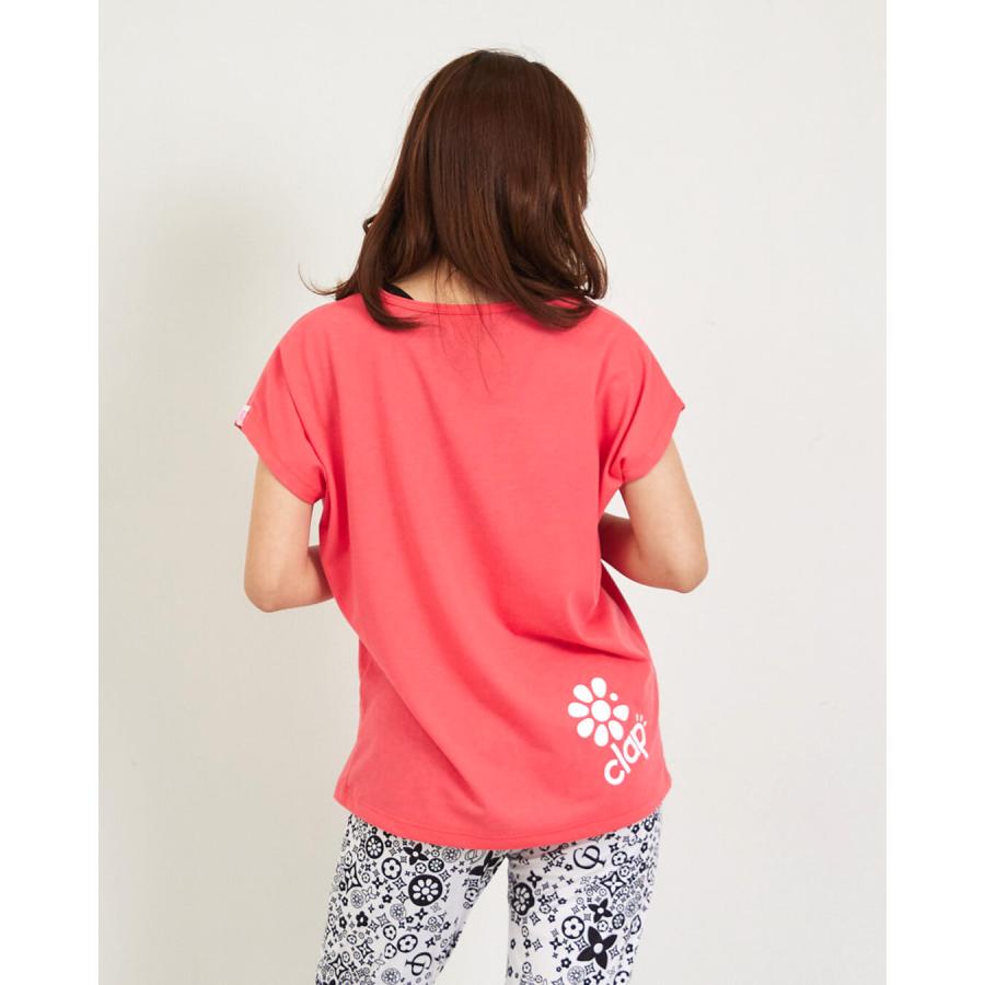 クラップ フィットネス ウェア clap レディース トップス 半袖 MONOGRAM-LOVE DOLMAN S CTS26041 M/フリーサイズ ドルマン 新作 2026 トレーニングウェア ダンス | clap | 04