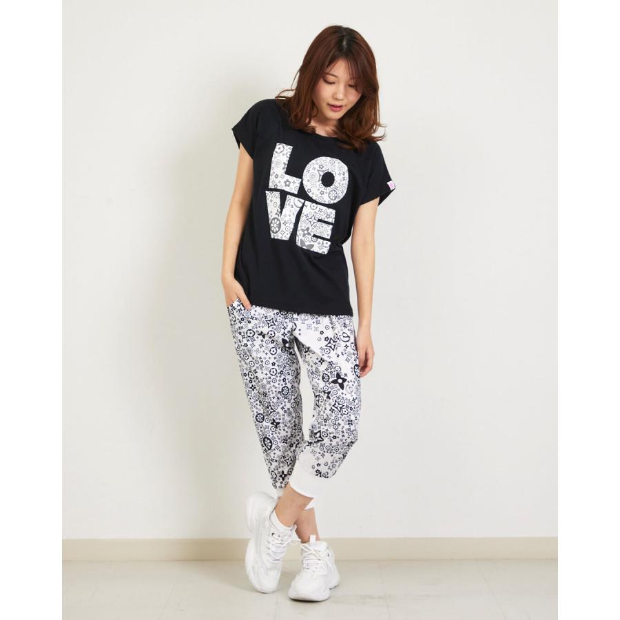 クラップ フィットネス ウェア clap レディース トップス 半袖 MONOGRAM-LOVE DOLMAN S CTS26041 M/フリーサイズ ドルマン 新作 2026 トレーニングウェア ダンス | clap | 07