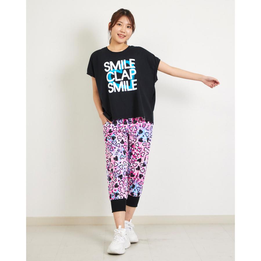 クラップ フィットネス ウェア clap レディース トップス 半袖 SMILECLAPHEART DOLMAN L CTS26052 M/フリーサイズ ドルマン 新作 2026 トレーニングウェア ダン | clap | 07