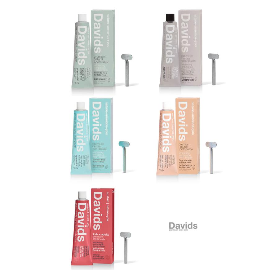 Davids デイヴィッズ 歯磨き粉 チャコール ペパーミント ホワイトニングトゥースペースト 149g ヴィーガン オーラルケア | Davids | 01