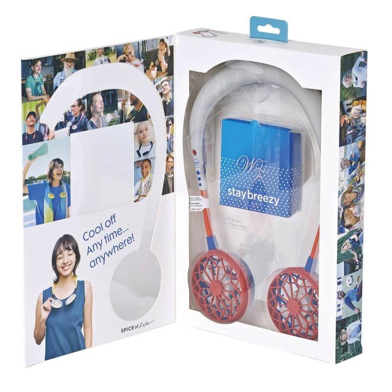 ダブルファン ハンズフリー ポータブル扇風機 W FAN  usb おしゃれ 手持ち 2020年 新型 | SPICE of Life | 12