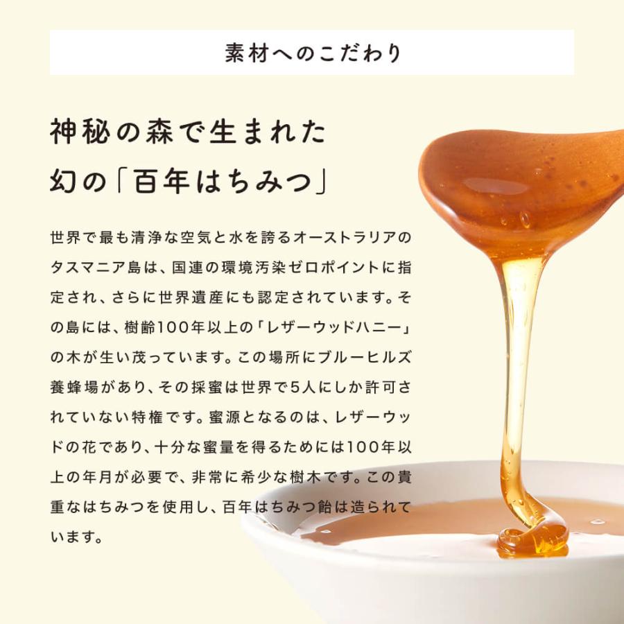 2点セット 百年はちみつのど飴 生姜レモン味 だいじょうぶなもの のど飴 個包装 はちみつ 飴 ハーブキャンディ レザーウッドハニー 蒸し生姜 国産生姜 レモン プ | たかくら新産業 | 06