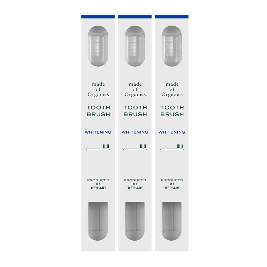 3本セット メイドオブオーガニクス 歯ブラシ ティースアート ホワイトニング デイリー ガムケア made of organics 日本製 | made of Organics | 04