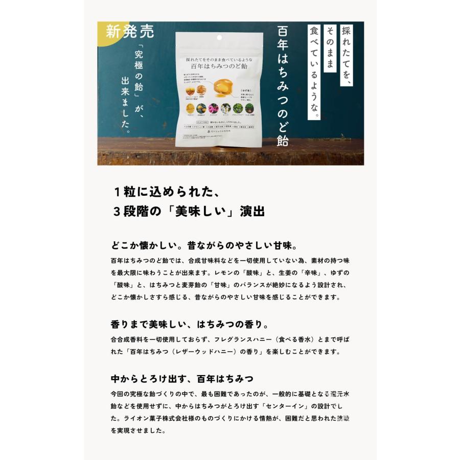 ２袋セット だいじょうぶなもの のど飴 百年はちみつのど飴 ゆずはちみつ味 生姜レモン味 オーガニック レザーウッドハニー + ハーブキャンディ ギフトフリー ブ | たかくら新産業 | 06