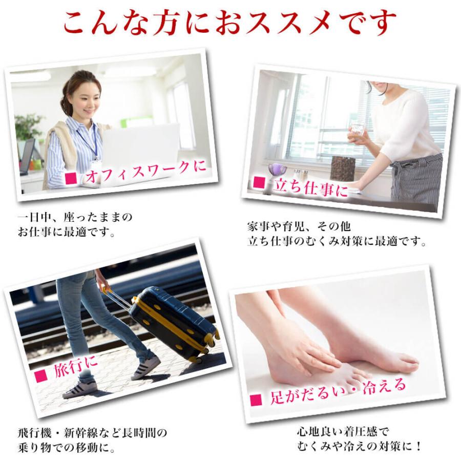 エムアンドエムソックス 3足組 コットン混 着圧ハイソックス 下肢静脈瘤 サポート 日本製 黒 むくみ対策 ソフト着圧 23-25cm 24-26cm | エムアンドエム | 09