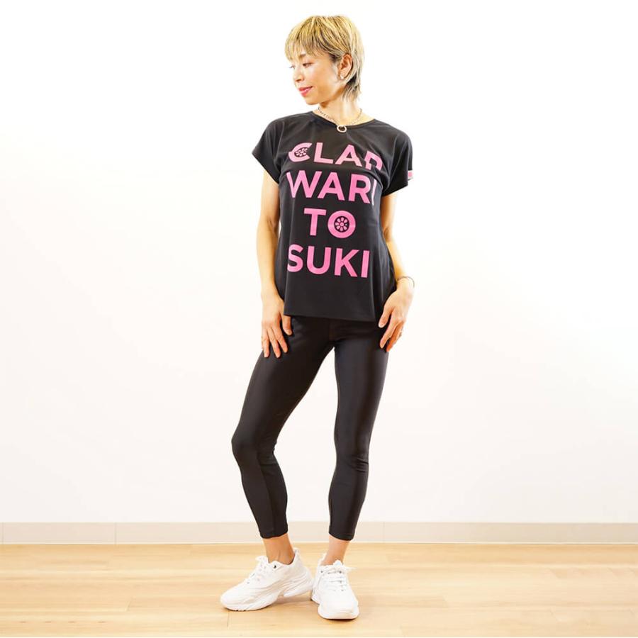 クラップ CLAP フィットネスウェア トップス レディース  clap-waritosuki DOLMAN+FIVE FINGER SOCKS セット クラップウェア clapクラップ tシャツ ドルマン | clap | 08