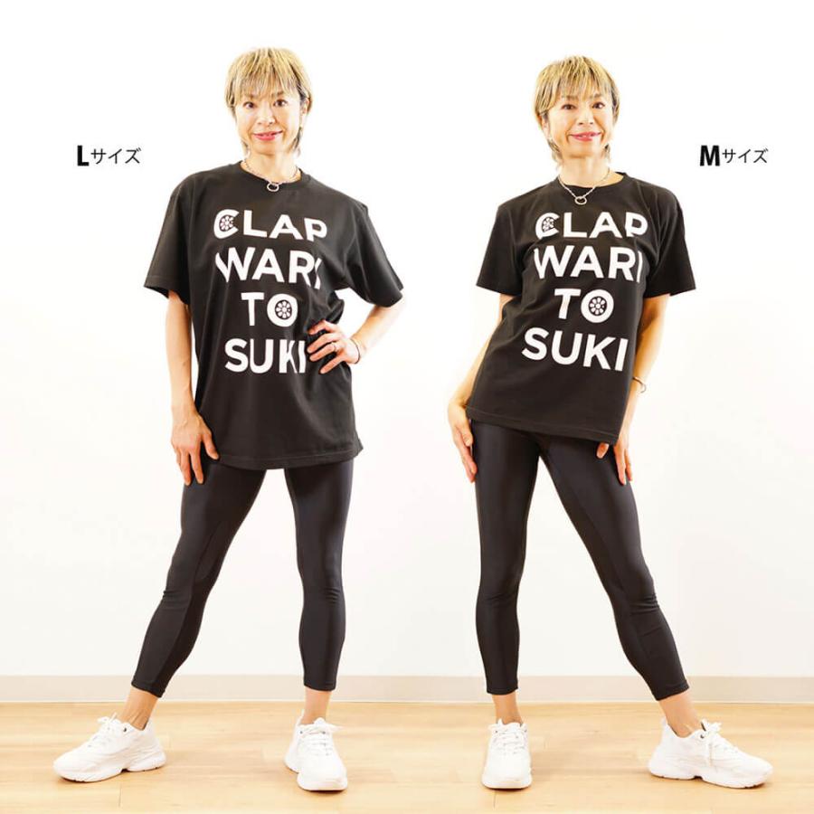 クラップ CLAP フィットネスウェア トップス レディース  clap-waritosuki TEE+FIVE FINGER SOCKS セット クラップウェア clapクラップ tシャツ ドルマン | clap | 12