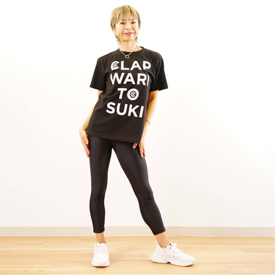クラップ CLAP フィットネスウェア トップス レディース  clap-waritosuki TEE+FIVE FINGER SOCKS セット クラップウェア clapクラップ tシャツ ドルマン | clap | 07