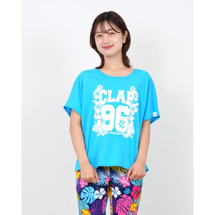 クラップ フィットネス ウェア clap レディース トップス 半袖 96 aloha+TOWEL C-DOLMAN SO26026 M/フリーサイズ ドルマン 限定 2026 トレーニングウェア ダンス | clap | 02