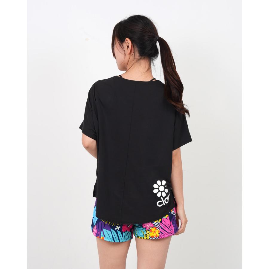 クラップ フィットネス ウェア clap レディース トップス 半袖 96 aloha+TOWEL C-DOLMAN SO26026 M/フリーサイズ ドルマン 限定 2026 トレーニングウェア ダンス | clap | 04