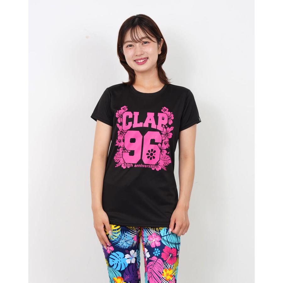 clapクラップ新作 フィットネス ウェア レディース トップス 半袖 tシャツ 96 aloha+TOWEL C-DRYTEE SO26027 M/Lサイズ 限定 2026 トレーニングウェア ダンス ジ | clap | 01