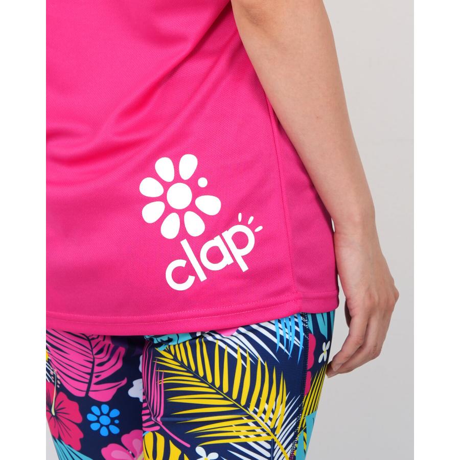 clapクラップ新作 フィットネス ウェア レディース トップス 半袖 tシャツ 96 aloha+TOWEL C-DRYTEE SO26027 M/Lサイズ 限定 2026 トレーニングウェア ダンス ジ | clap | 06