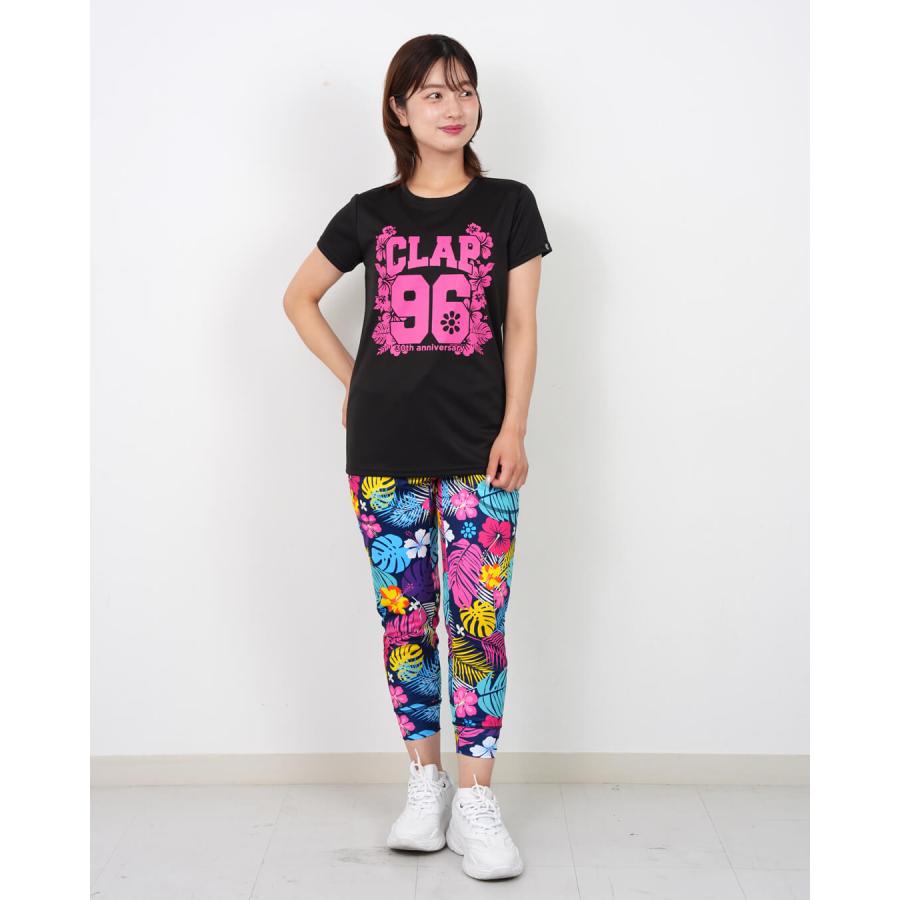 clapクラップ新作 フィットネス ウェア レディース トップス 半袖 tシャツ 96 aloha+TOWEL C-DRYTEE SO26027 M/Lサイズ 限定 2026 トレーニングウェア ダンス ジ | clap | 08