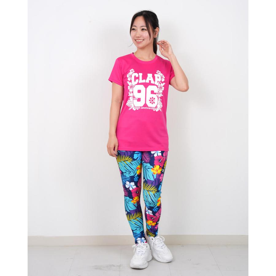 clapクラップ新作 フィットネス ウェア レディース トップス 半袖 tシャツ 96 aloha+TOWEL C-DRYTEE SO26027 M/Lサイズ 限定 2026 トレーニングウェア ダンス ジ | clap | 09