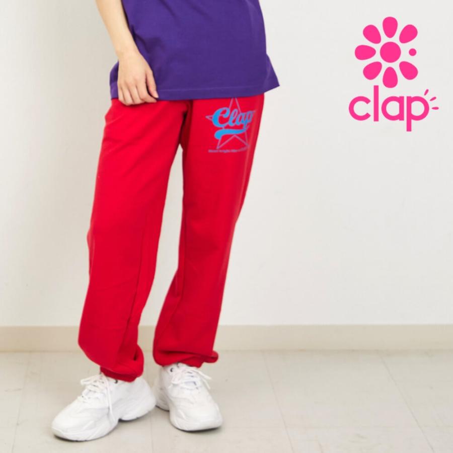 clapクラップ新作 フィットネス ウェア レディース ボトムス スウェットパンツ CLAP STAR SWEAT PANTS Sフリーサイズ 新作 2026 トレーニングウェア ダンス ジム | clap
