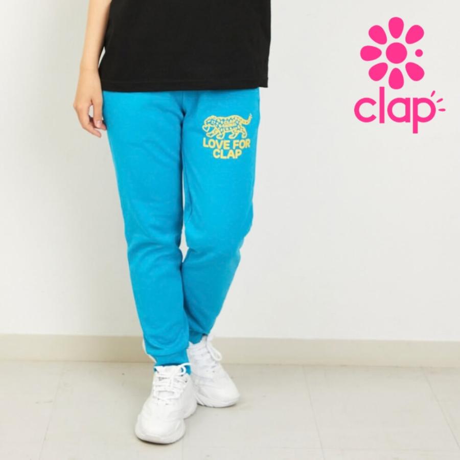 clapクラップ新作 フィットネス ウェア レディース ボトムス スウェットパンツ CLAPANIMAL DRY SWEAT PANTS Mフリーサイズ 新作 2026 トレーニングウェア ダンス | clap