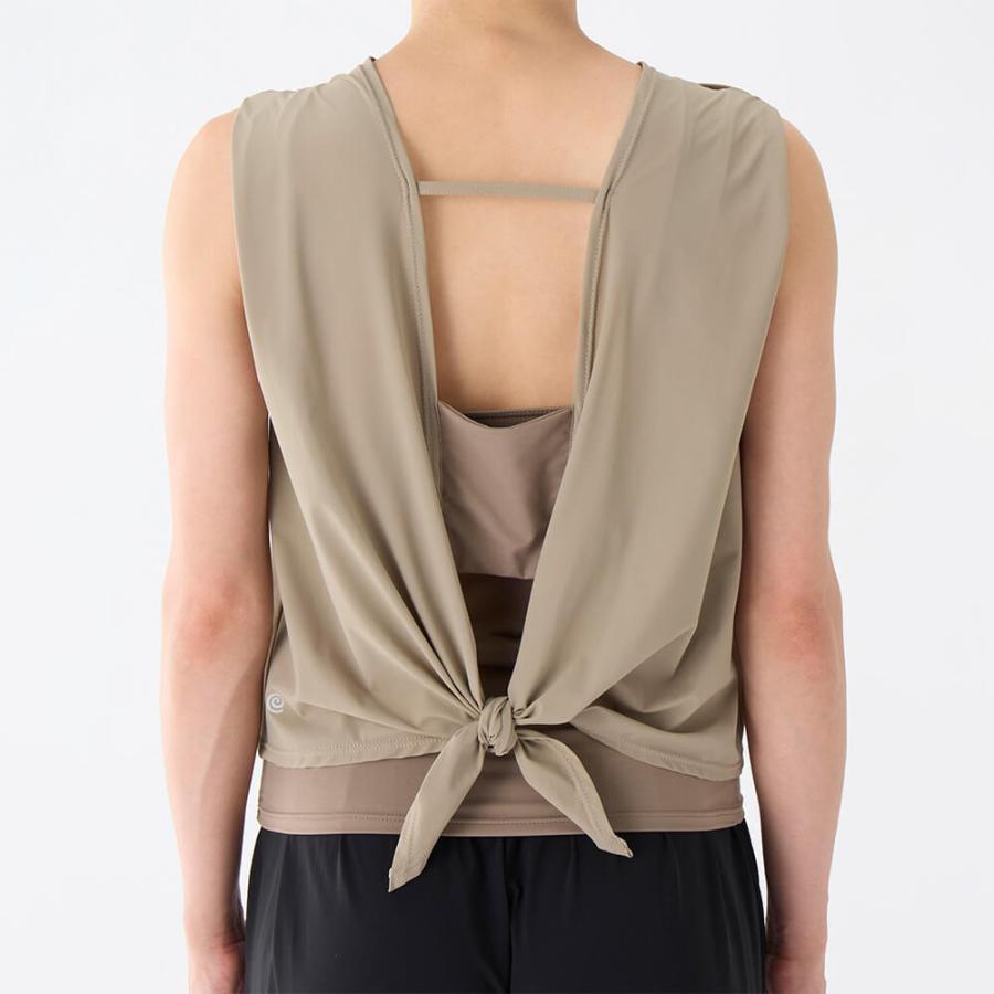 スリア セール ヨガウェア トップス おしゃれ かわいい カップ付き アミーナタンク su-b511 レイヤー風 2way ヨガ ブラトップ タンクトップ タンク ノースリーブ | suria | 05