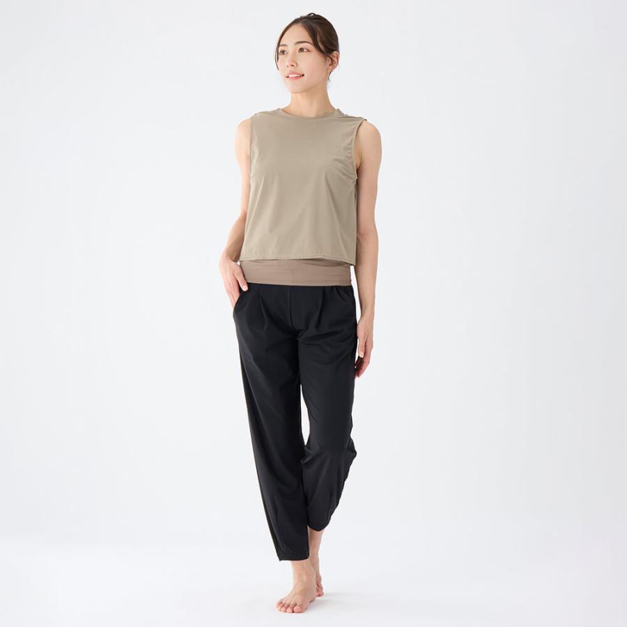 スリア セール ヨガウェア トップス おしゃれ かわいい カップ付き アミーナタンク su-b511 レイヤー風 2way ヨガ ブラトップ タンクトップ タンク ノースリーブ | suria | 06