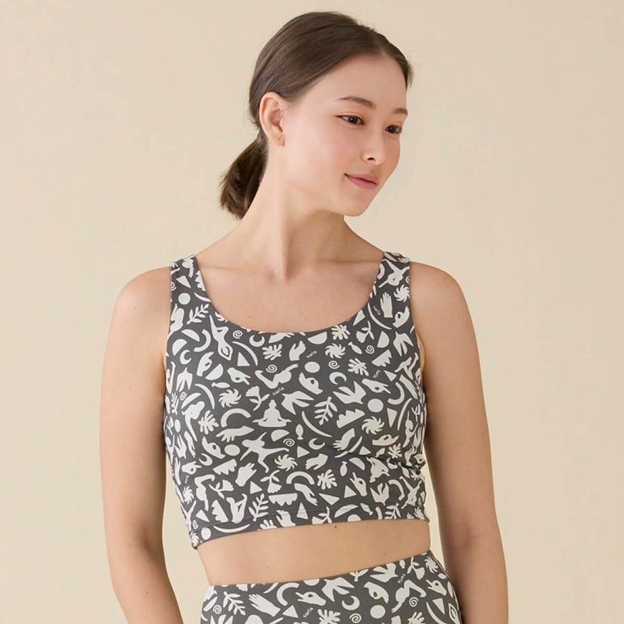 suria スリア カップ付き ブラトップ トップス スポーツ ヨガウェア suria×かまわぬ ブラトップ”ムードラ” su-b527 ヨガ ピラティス ウェア ホットヨガ 新作 | suria | 01