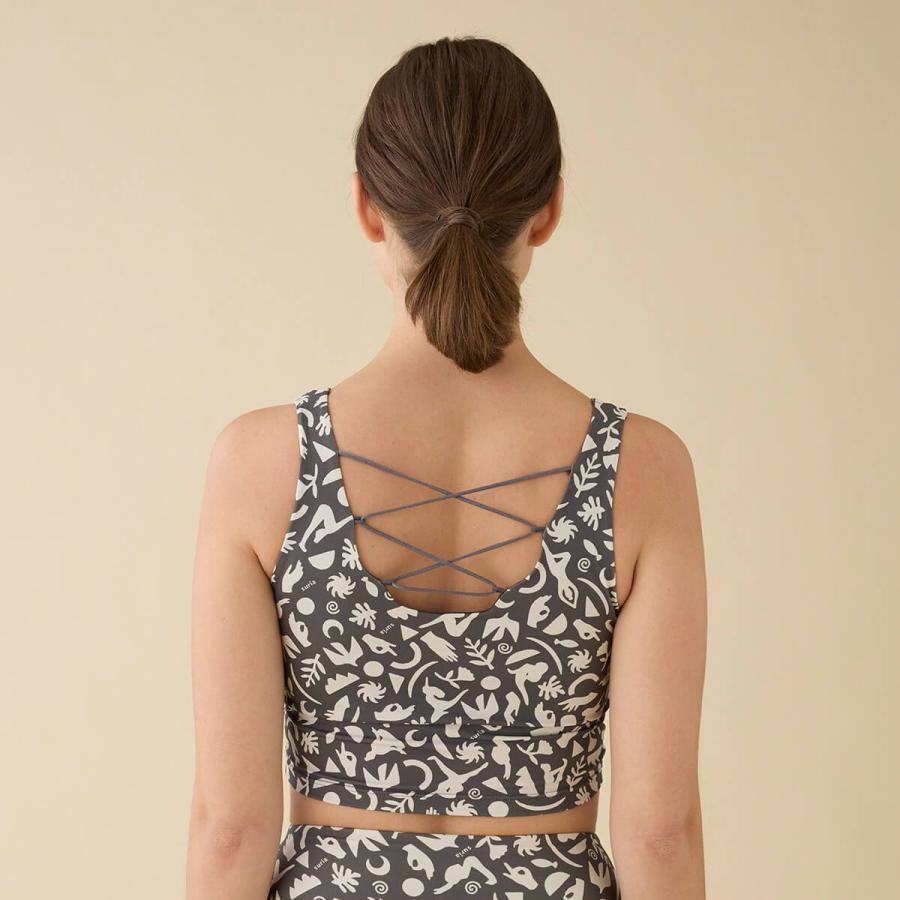 suria スリア カップ付き ブラトップ トップス スポーツ ヨガウェア suria×かまわぬ ブラトップ”ムードラ” su-b527 ヨガ ピラティス ウェア ホットヨガ 新作 | suria | 02