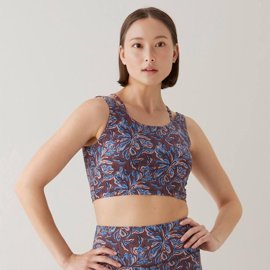 スリア suria ヨガ トップス レディース フィユトップ su-b528  remi biruコラボ カップ付き キャミソール 吸水速乾 ピラティスウェア ホットヨガ かわいい おし | suria | 01