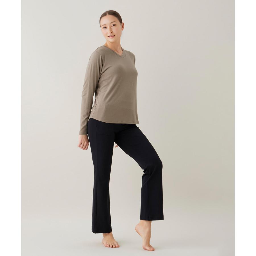 スリア suria ヨガ トップス レディース ショードトップ su-b536 長袖tシャツ カップ付き ピラティス リラックスウェア かわいい おしゃれ 2025年 秋冬 新作 | suria | 08