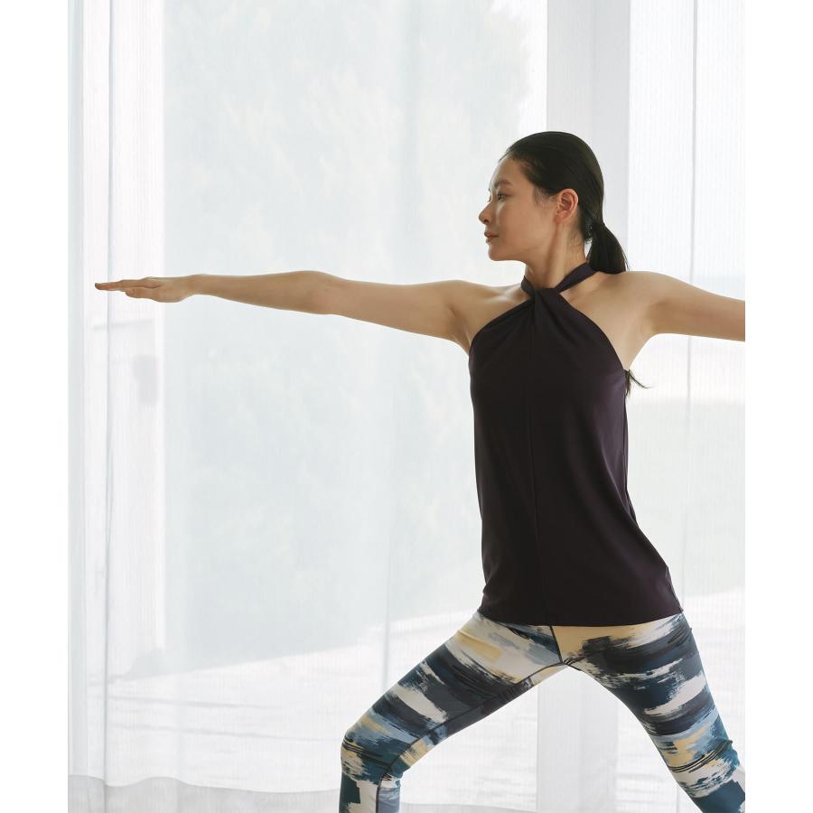 スリア suria ヨガ トップス レディース ミミキャミ su-b542 カップ付き ノースリーブ デザイン ピラティスウェア 速乾 紫外線防止 かわいい おしゃれ 2026 春 | suria | 10