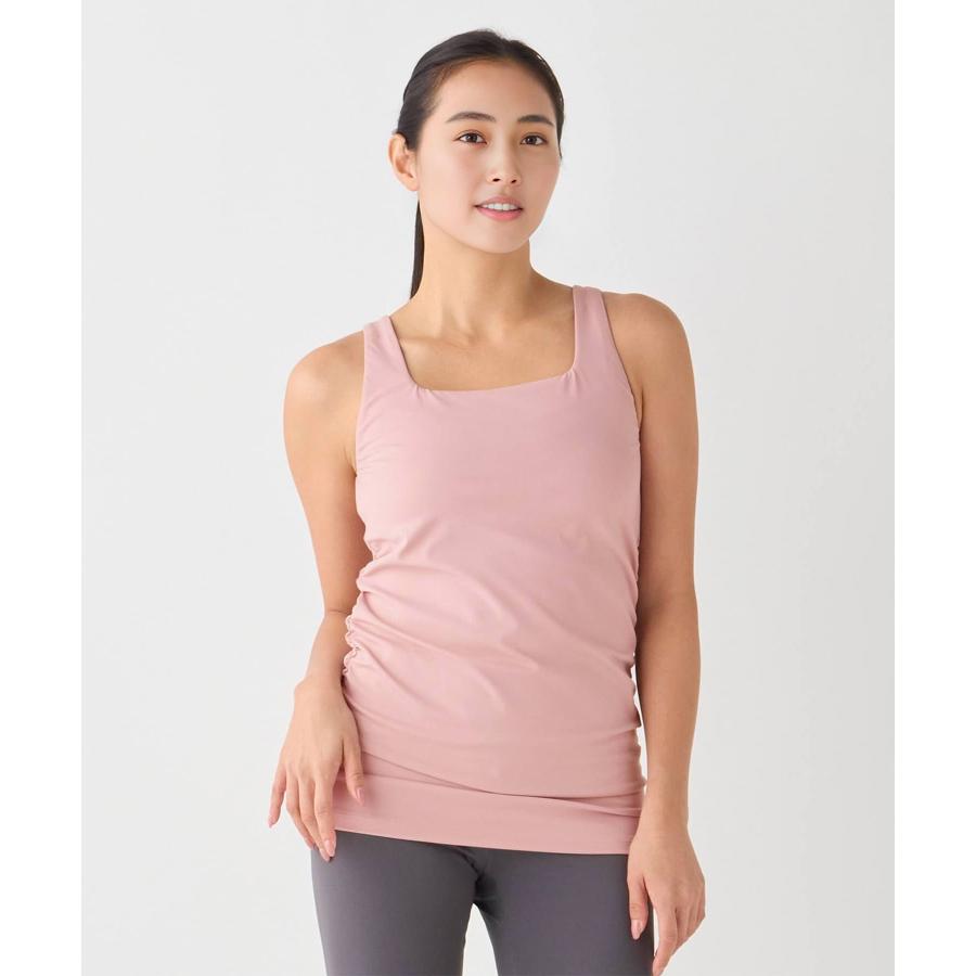 スリア suria ヨガ トップス レディース エロディタンク su-b543 カップ付き ノースリーブ デザイン ピラティスウェア 速乾 紫外線防止 かわいい おしゃれ 2026 | suria | 01