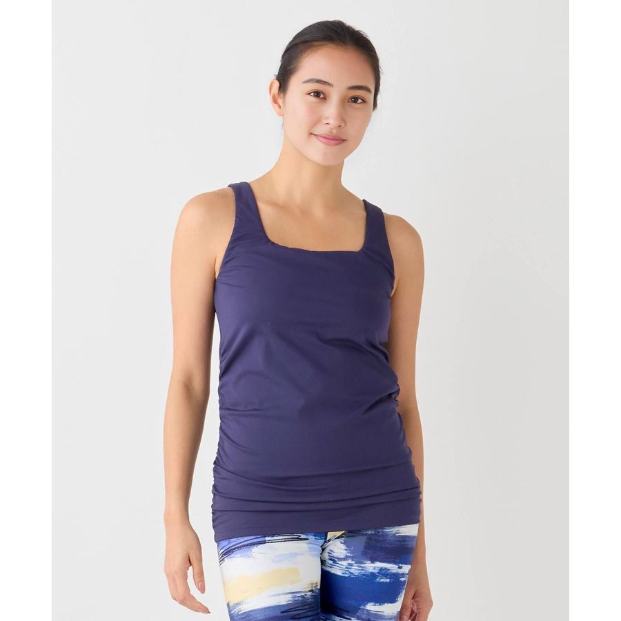 スリア suria ヨガ トップス レディース エロディタンク su-b543 カップ付き ノースリーブ デザイン ピラティスウェア 速乾 紫外線防止 かわいい おしゃれ 2026 | suria | 02