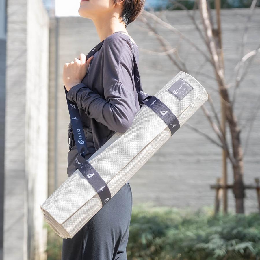 suria スリア SURIA ヨガマットベルト su-g092 ホットヨガ ウェア ベルト マットベルト 万能 持ち運び キャリーベルト モノトーン プリント 新作 2025 ヨガ ピラ | suria | 04