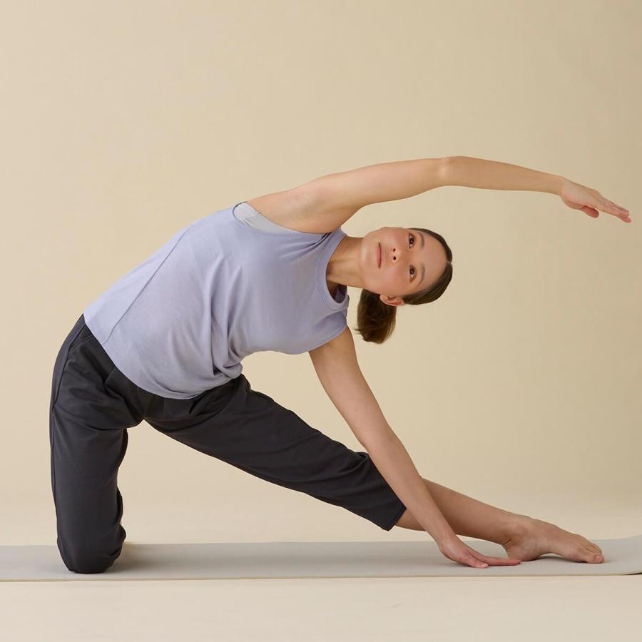 SURIA スリア ヨガウェア パンツ アメリーパンツ su-p671 アクティブパンツ テーパード ゆったり 体系カバー ニット ストレッチ パンツ ヨガ ピラティス 2025 春 | suria | 09