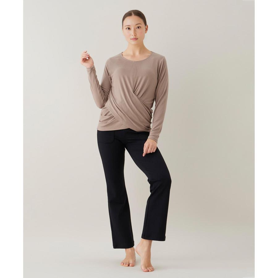 suria スリア ヨガウェア ヨガパンツ 裏起毛 リぺルテパンツ su-p693 体型カバー フレア おしゃれ かわいい シンプル ピラティスウェア レディース S/Mサイズ 20 | suria | 08