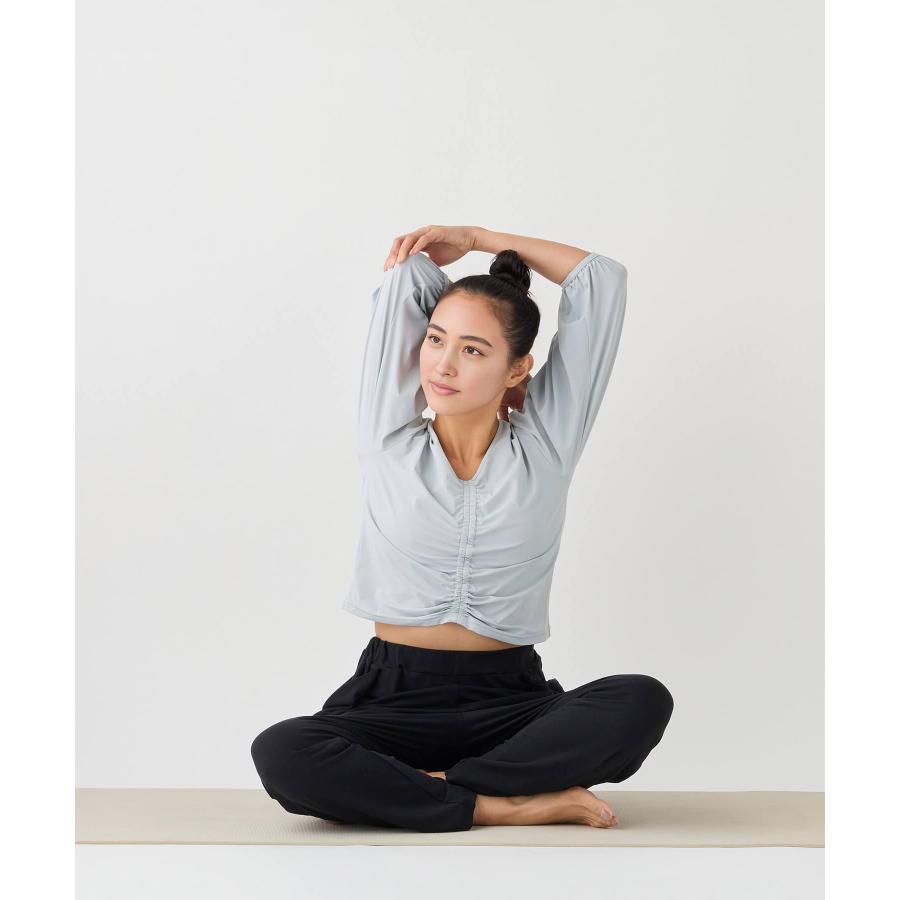 suria スリア ヨガウェア ヨガパンツ ココパンツ su-p699 ストレッチ 汗染み防止 ゆったり おしゃれ かわいい シンプル ピラティスウェア レディース S/Mサイズ | suria | 12