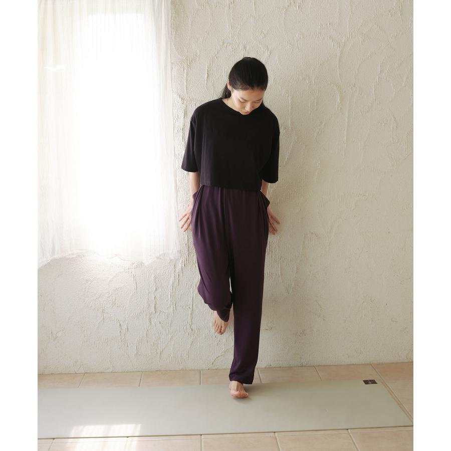 suria スリア ヨガウェア ヨガパンツ ココパンツ su-p699 ストレッチ 汗染み防止 ゆったり おしゃれ かわいい シンプル ピラティスウェア レディース S/Mサイズ | suria | 17