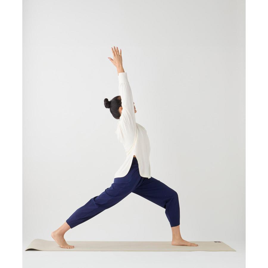 suria スリア ヨガウェア ヨガパンツ ルネパンツ su-p705 ストレッチ 速乾 クロップド丈 ゆったり おしゃれ かわいい シンプル ピラティスウェア レディース S/M | suria | 10