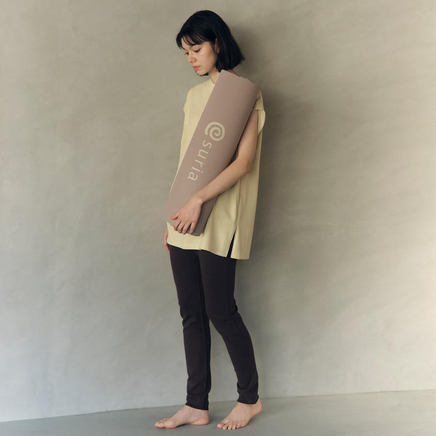 スリア ヨガウェア トップス ノースリーブ エディットトップ su-t779 suria 新作 無地 ロング丈 体型カバー シンプル レディース おしゃれ 上品 2025 新作 春夏 | suria | 13