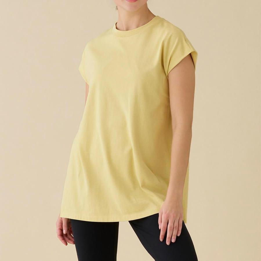 スリア ヨガウェア トップス ノースリーブ エディットトップ su-t779 suria 新作 無地 ロング丈 体型カバー シンプル レディース おしゃれ 上品 2025 新作 春夏 | suria | 02