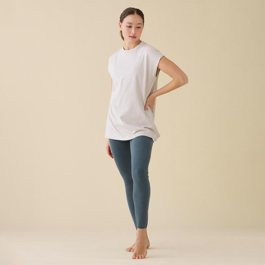 スリア ヨガウェア トップス ノースリーブ エディットトップ su-t779 suria 新作 無地 ロング丈 体型カバー シンプル レディース おしゃれ 上品 2025 新作 春夏 | suria | 08